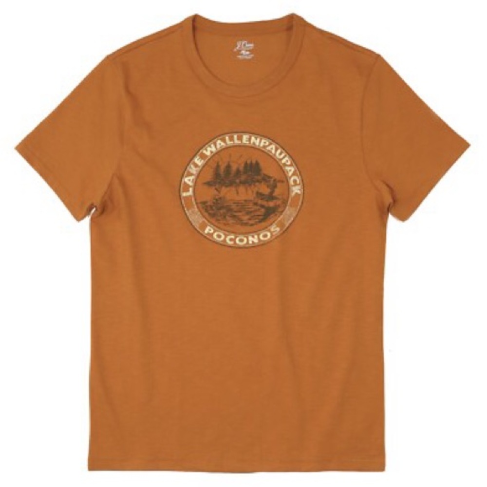 J.Crew - NWT - Deep Copper Poconos Destination Cotton Tee